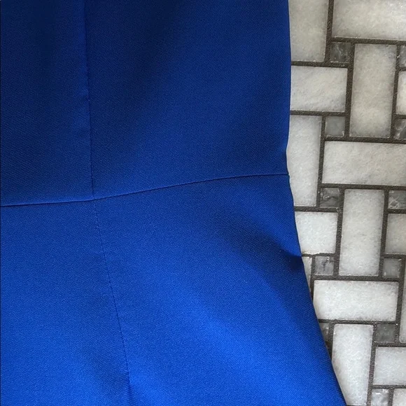 Betsey Johnson Blue Fit and Flare V-Neck Mini Dress - Picture 3 of 3